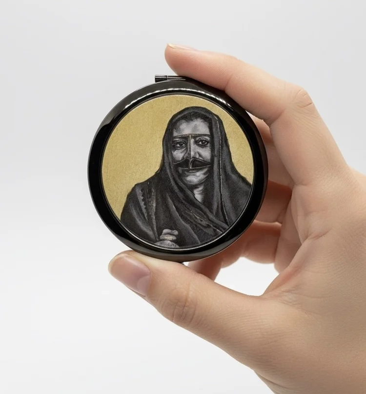 Handcrafted Art Mirror – Featuring Original MB Gallery Artwork - Image 2